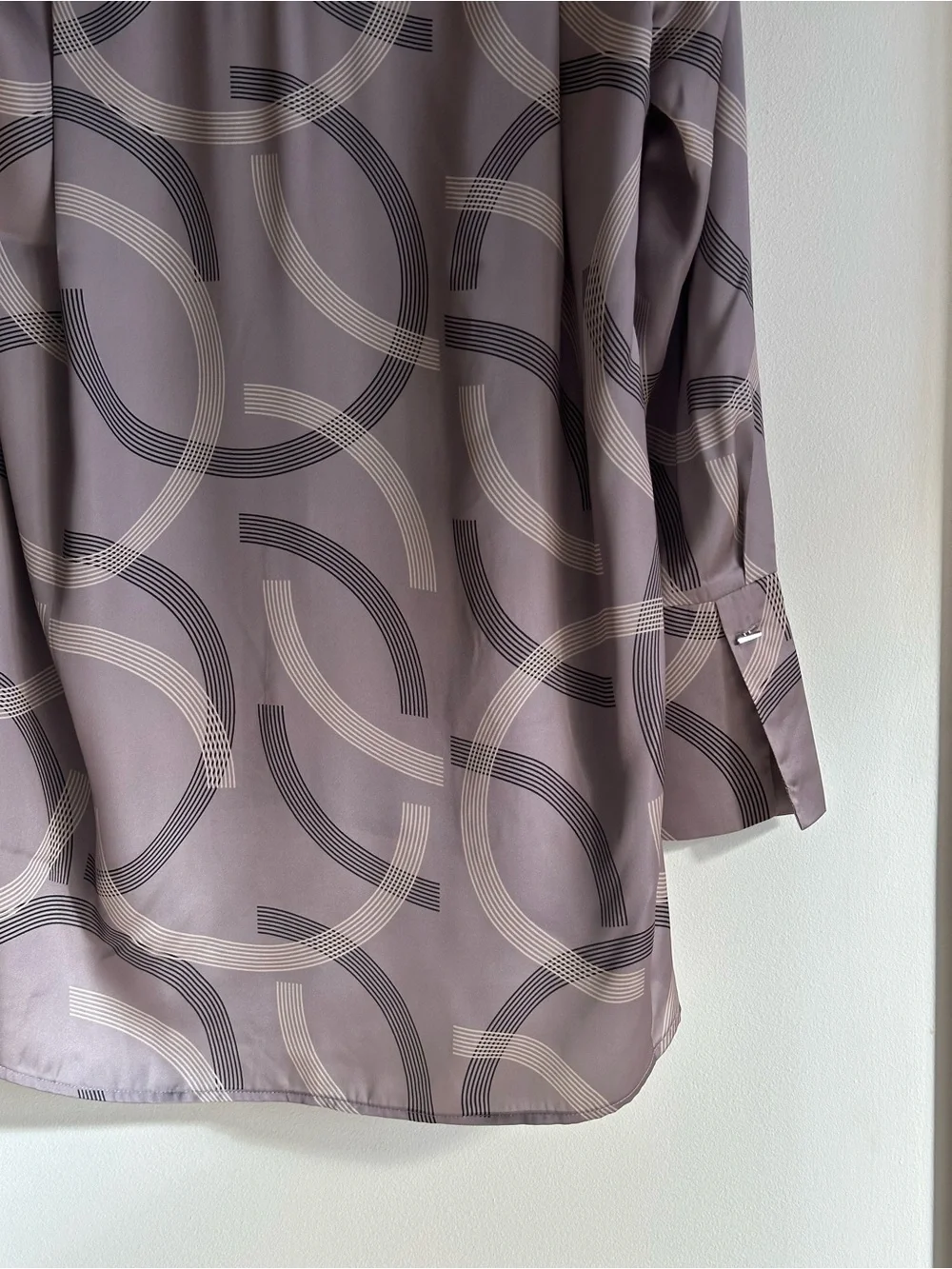NWT Mint Velvet Remi Geo Print Shirt Size S Long Sleeve Geometric Blouse